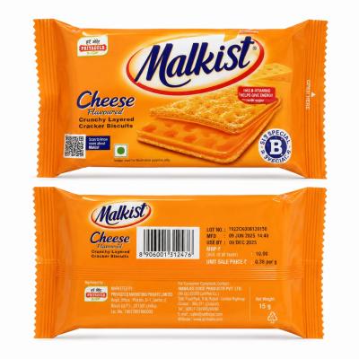 MALKIST CHEESE FLAVOURED CRUNCHY LAYERED CRACKER BISCUITS 15g